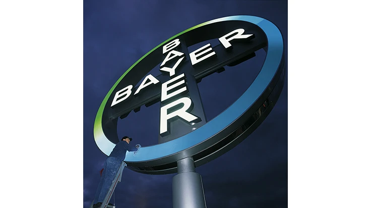 Bayer light-up sign