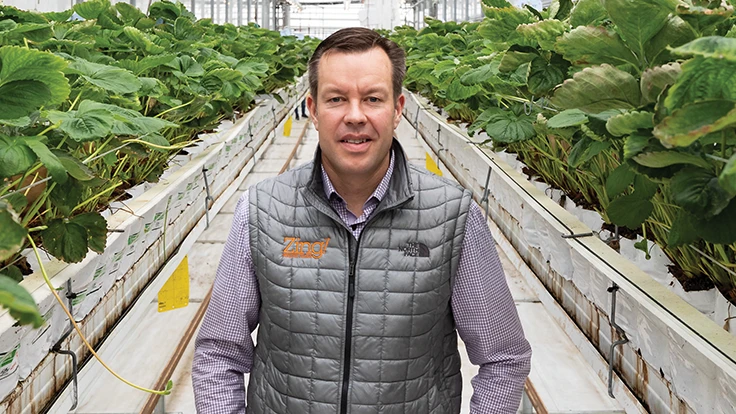 Orangeline Farms founder Duffy Kniaziew,