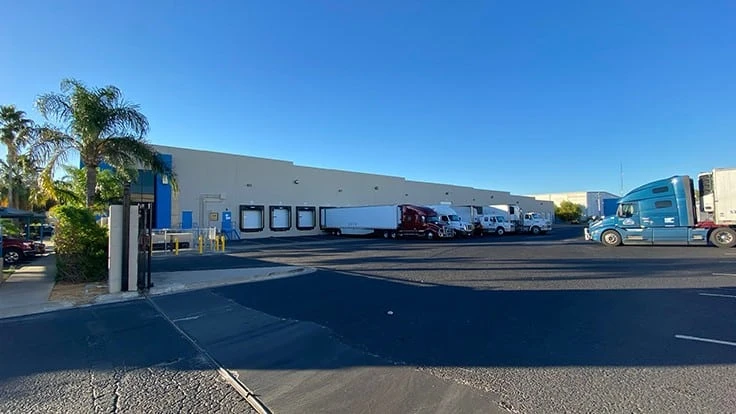 Outside Nature Fresh Farms' Laredo, Texas distribution facility
