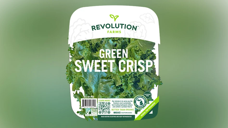 Sweet Green in a 5 oz. clamshell from Revolution Farms