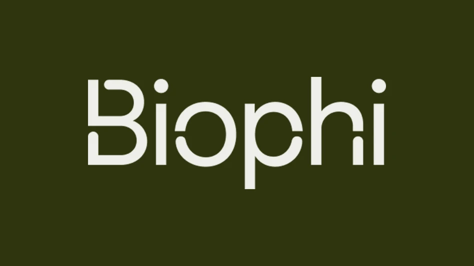 A graphic with white text on a dark olive green background reads Biophi.