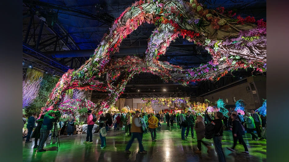 PHS Flower Show entrance garden